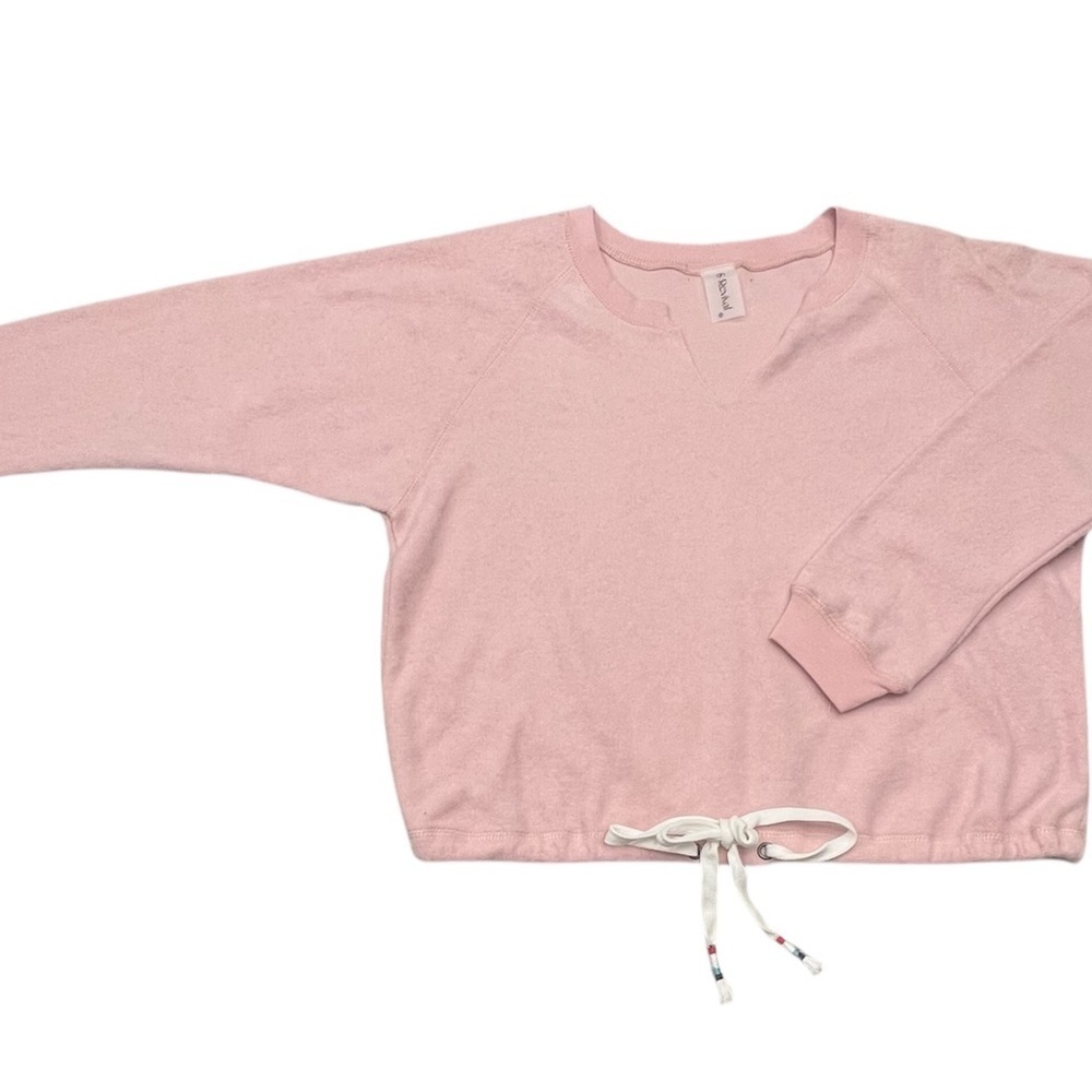 AS REVIVAL Women's Long Sleeve V Neck Blush Sweater Size Small NWT